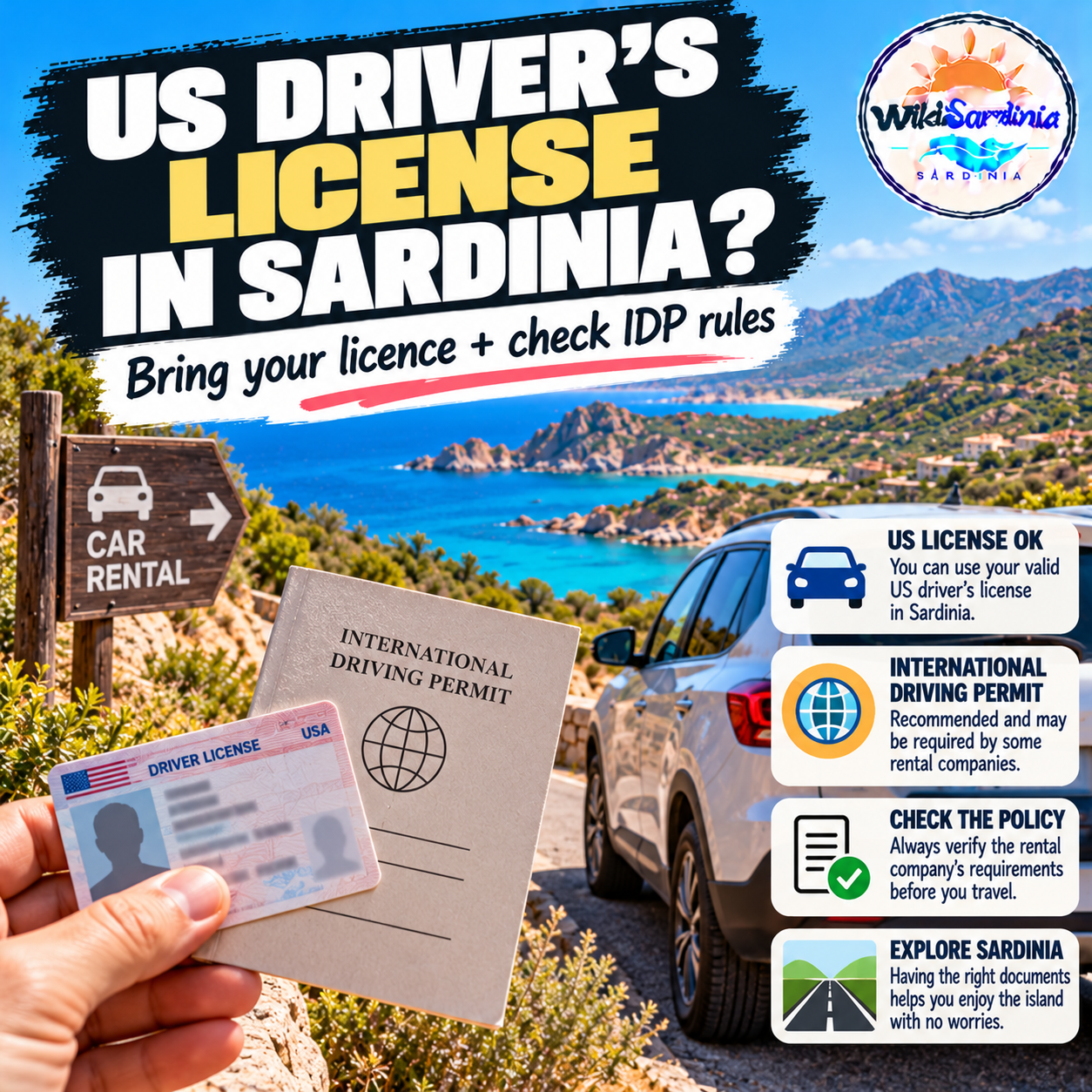 Can You Rent a Car in Sardinia with a US Driver’s License?