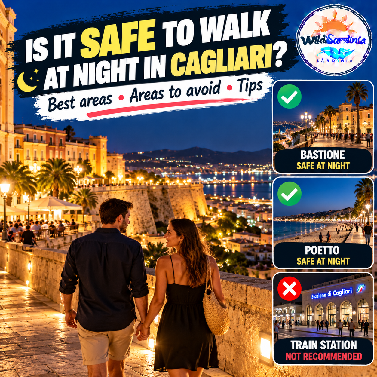 Is It Safe to Walk at Night in Cagliari?