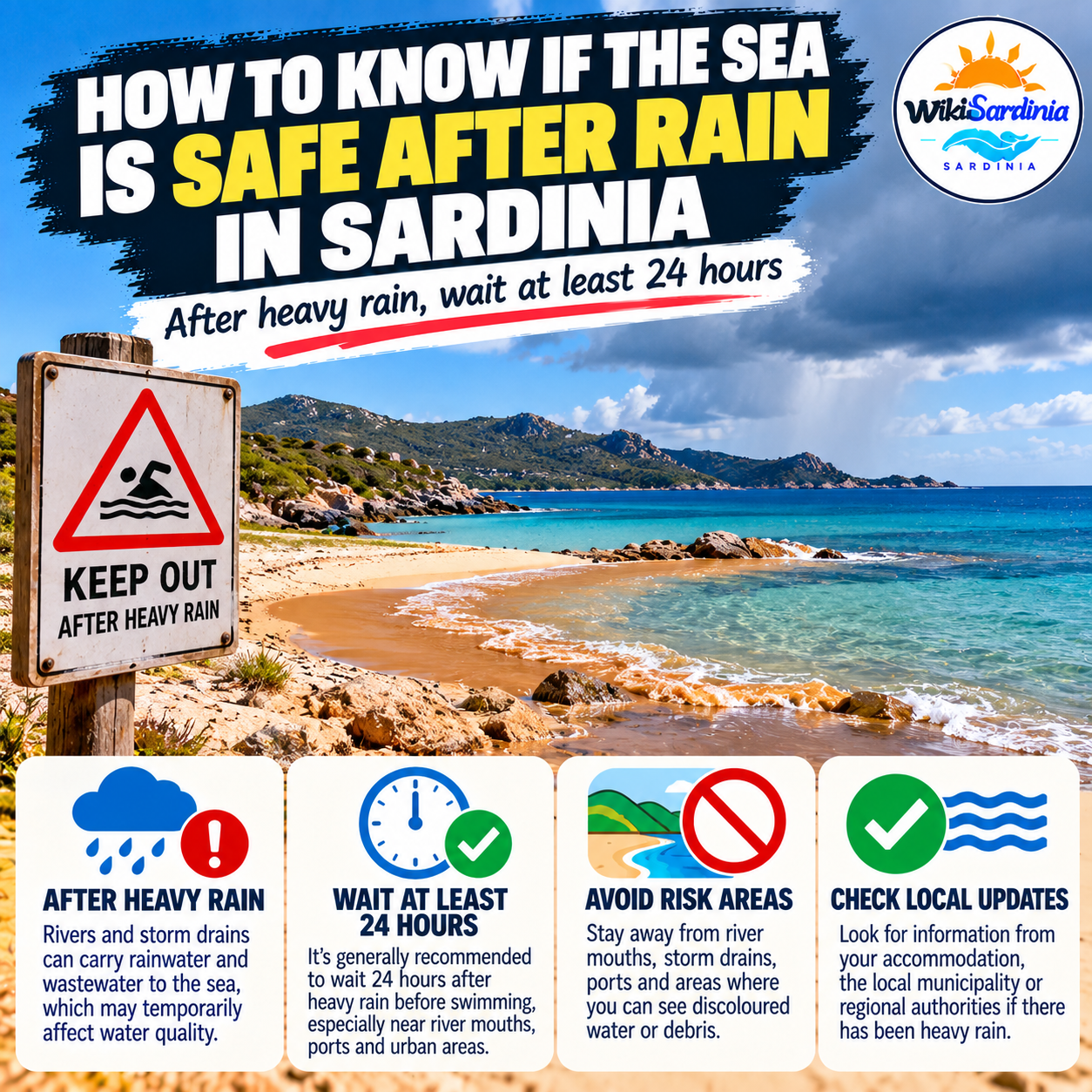 Sardinia: How to Know If the Sea Is Safe After Rain