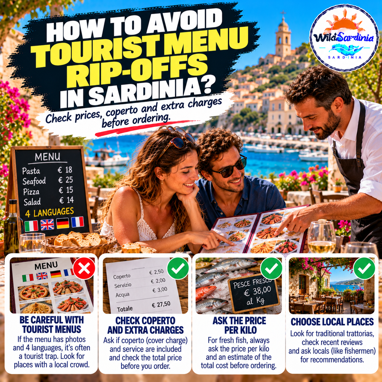 Sardinia: How to Avoid Tourist Menu Rip-Offs