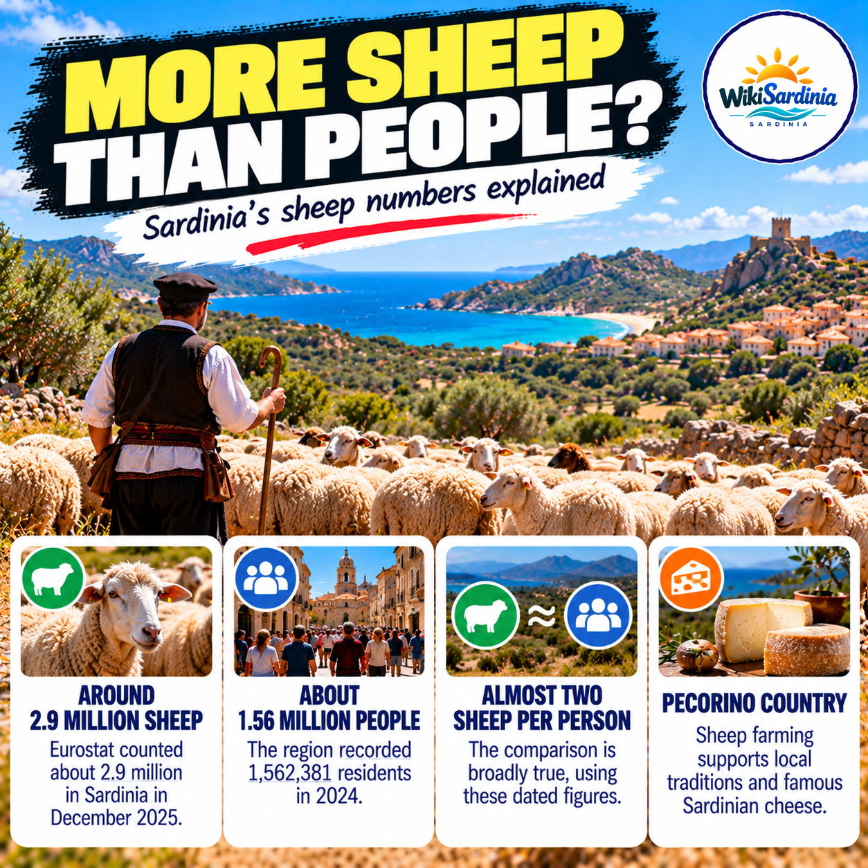 Sardinia: Is It True There Are More Sheep Than People?