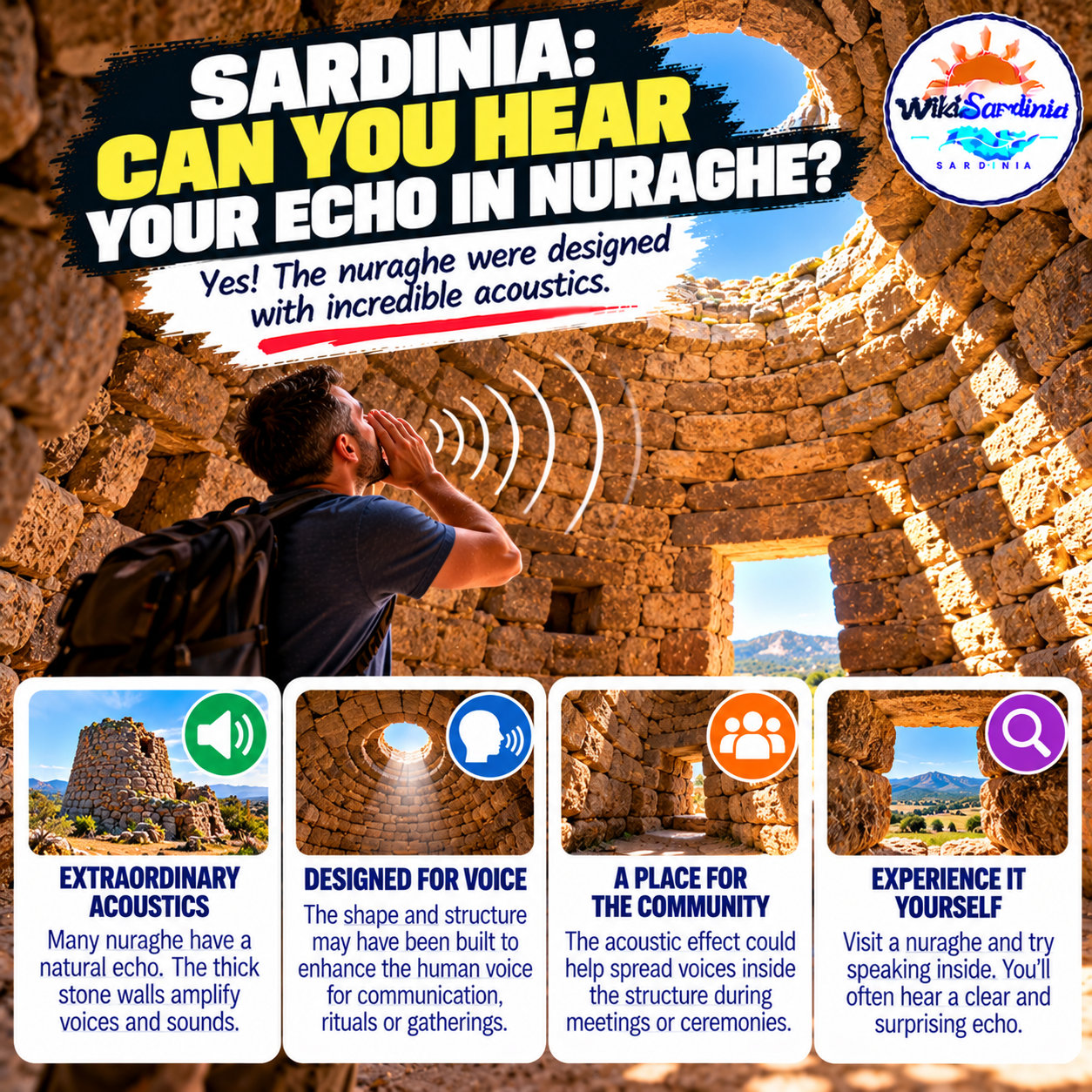 Sardinia: Can You Hear Your Echo Inside a Nuraghe?