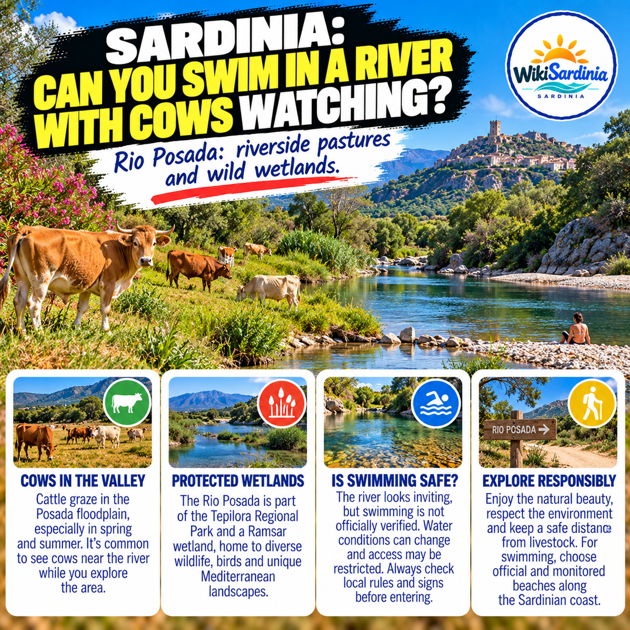 Can You Swim in a Sardinian River With Cows Watching? The Truth About Rio Posada