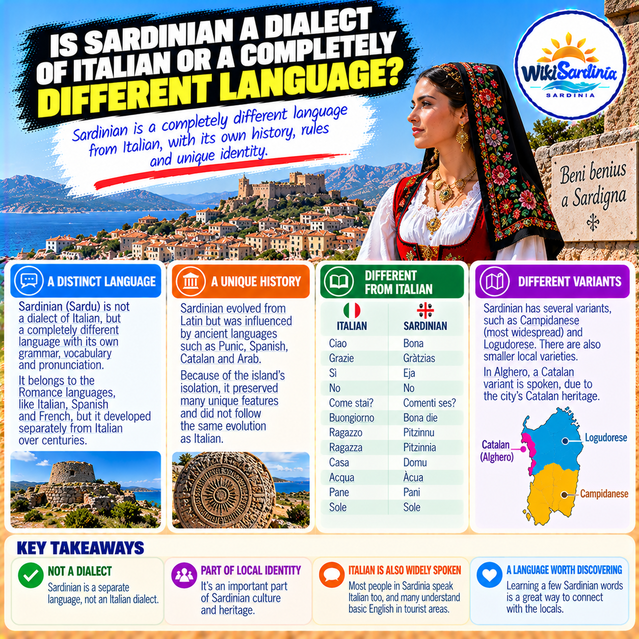 Is Sardinian a Dialect of Italian or a Completely Different Language?