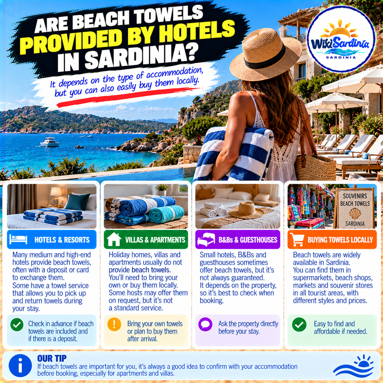Do Hotels in Sardinia Provide Beach Towels? What to Pack and Where to Buy Them