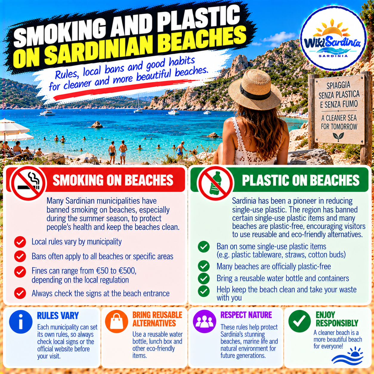 Can You Smoke or Use Plastic on Sardinian Beaches? Rules and Fines Explained