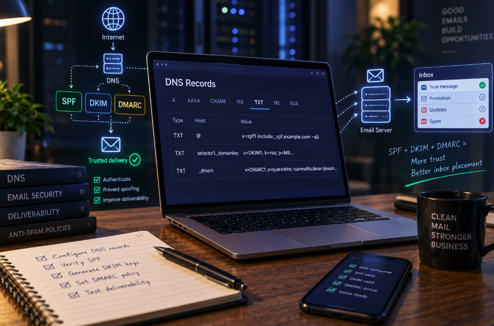 Why Your Emails Go to Spam: The DNS Records Behind Modern Deliverability