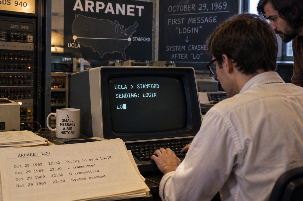 The Internet's First Message Was Just Two Letters: The Story of ARPANET's “LO”