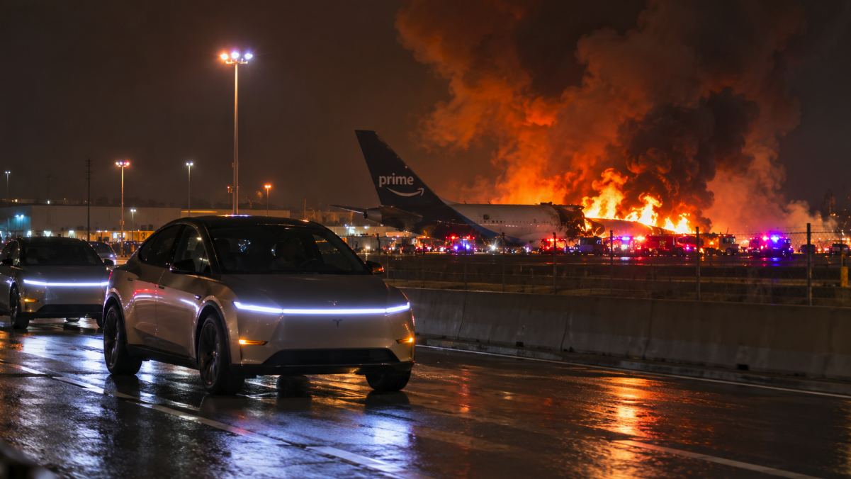 Miami Cargo Jet Crash Puts Tesla Cybercabs in the Frame—but the Real Story Is Runway Safety