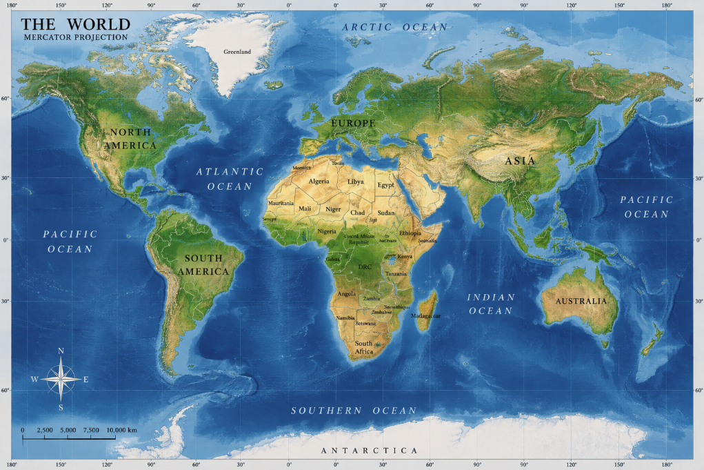 The Mercator Map Is Lying to Your Eyes: Why Africa Looks Smaller Than It Really Is