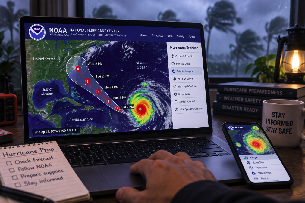 How to Track a Hurricane in Real Time With NOAA Without Misreading the Map