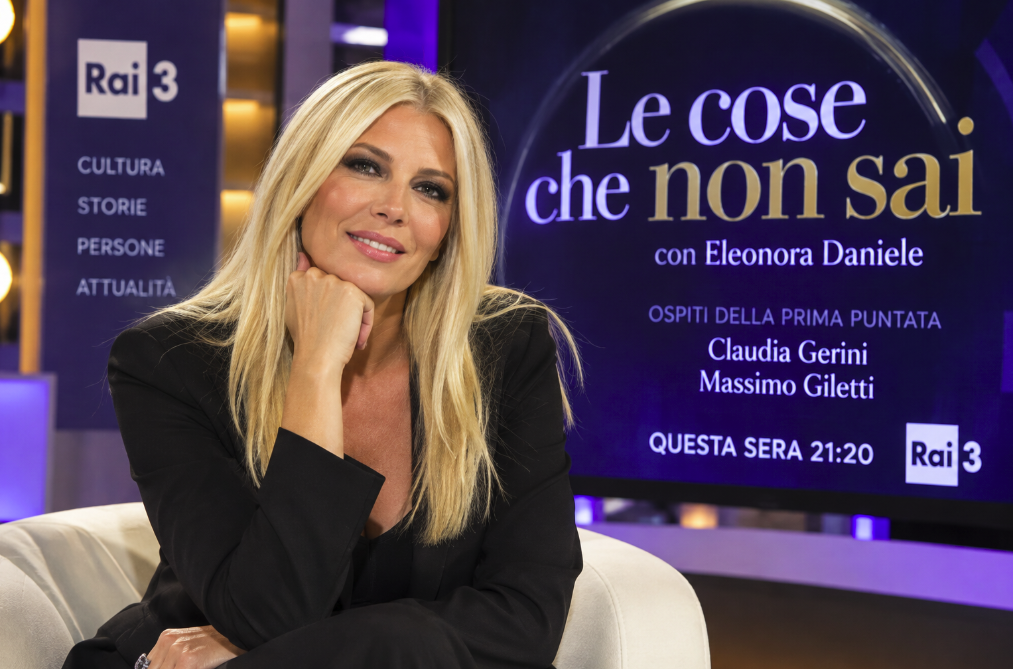 “Le cose che non sai”, Eleonora Daniele debutta su Rai 3 scavando nei segreti di famiglia