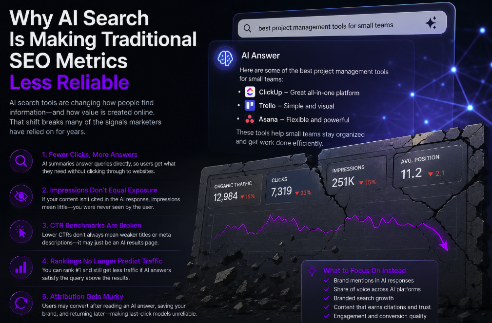 Why AI Search Is Making Traditional SEO Metrics Less Reliable