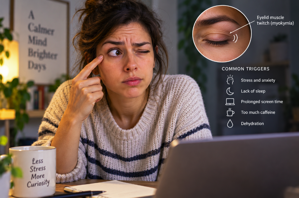 Why Is My Eye Twitching? The Common Reasons Your Eyelid Won’t Stop