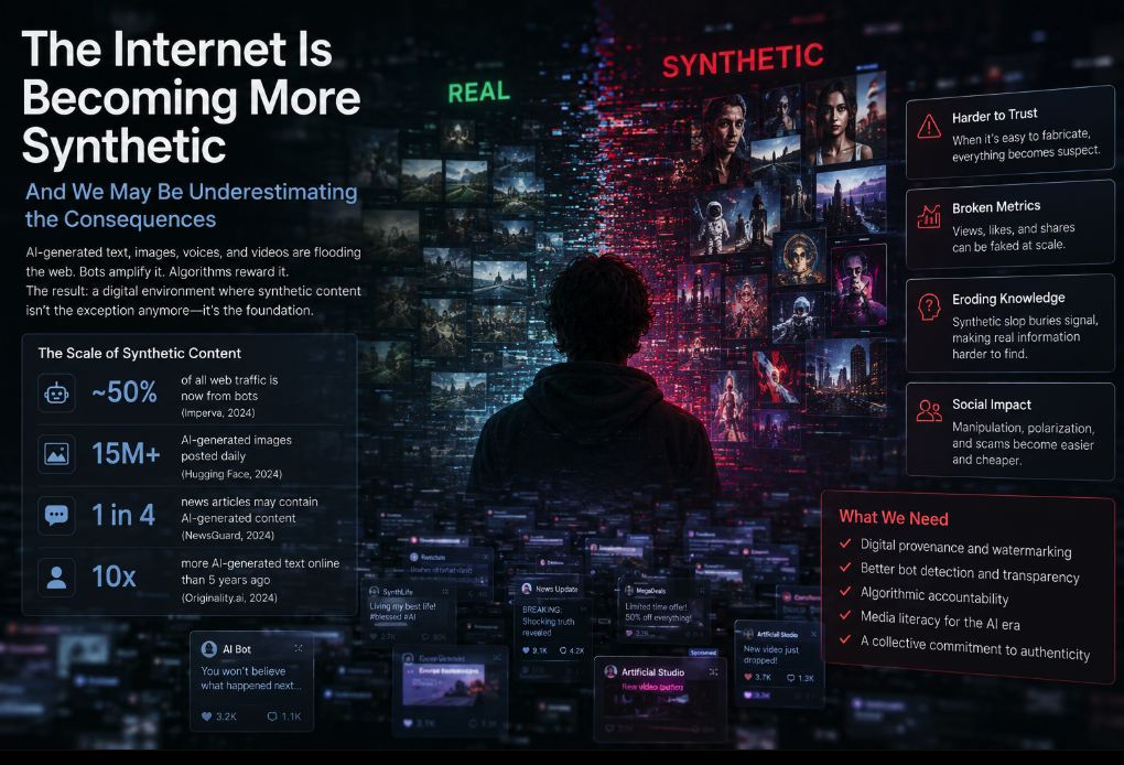 The Internet Is Becoming More Synthetic — And We May Be Underestimating the Consequences
