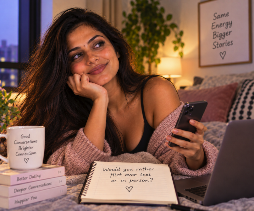 Would You Rather Flirt Over Text or in Person?