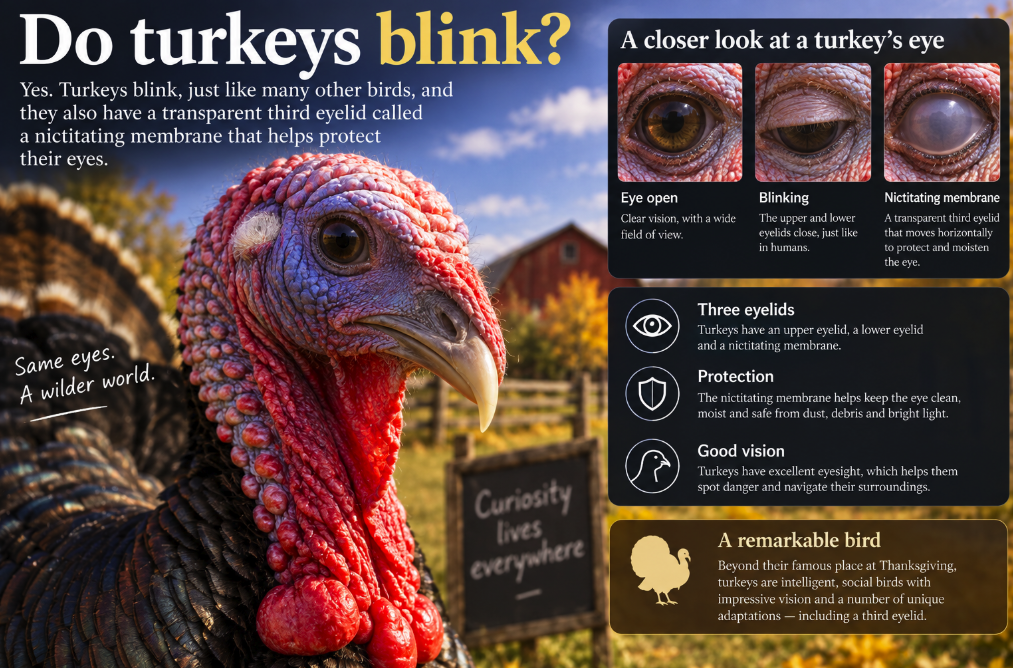 Do Turkeys Blink? The Strange Third Eyelid You Might Never Notice