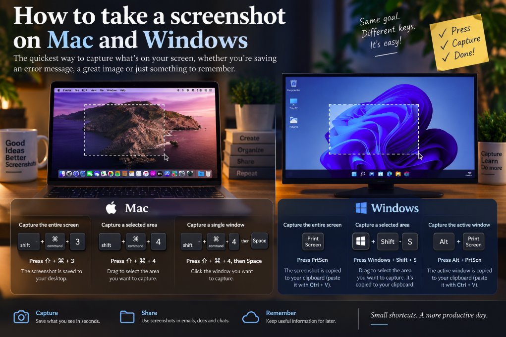 How to Screenshot on Mac and Windows: Every Shortcut You Actually Need