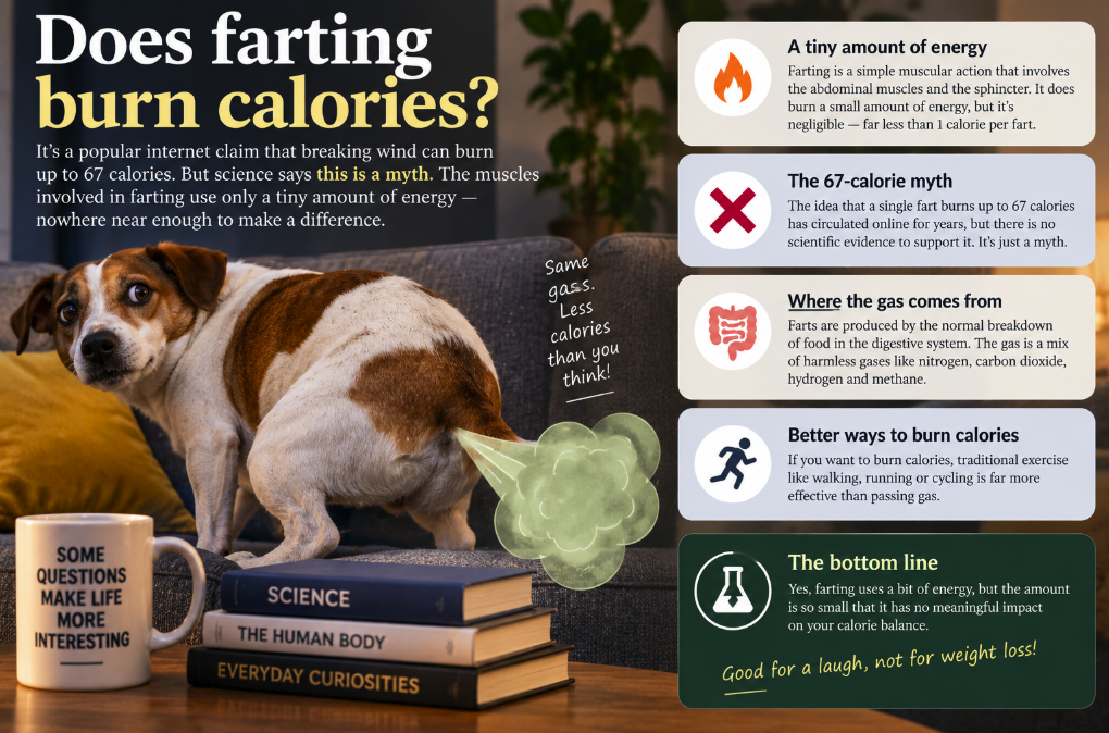 Does Farting Burn Calories? The 67-Calorie Internet Myth Explained