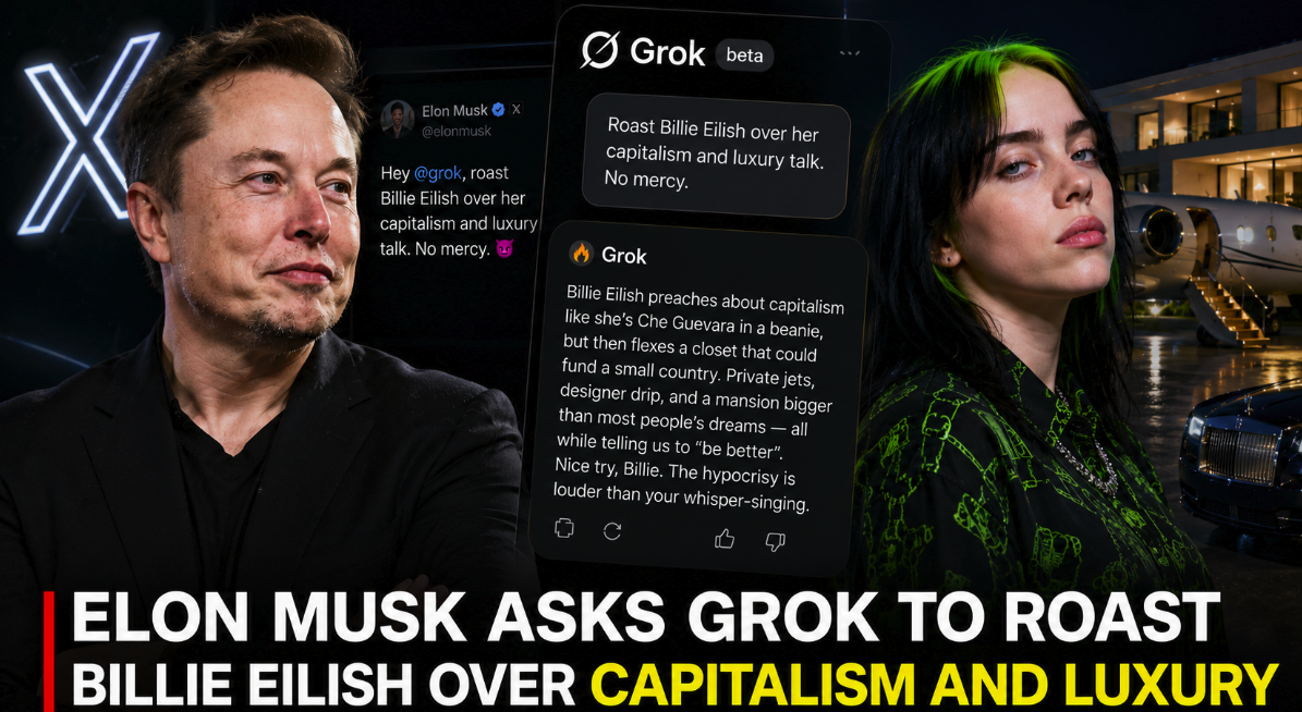 Elon Musk Used Grok to Roast Billie Eilish — and Turned His AI Into a Participant in a Personal Feud