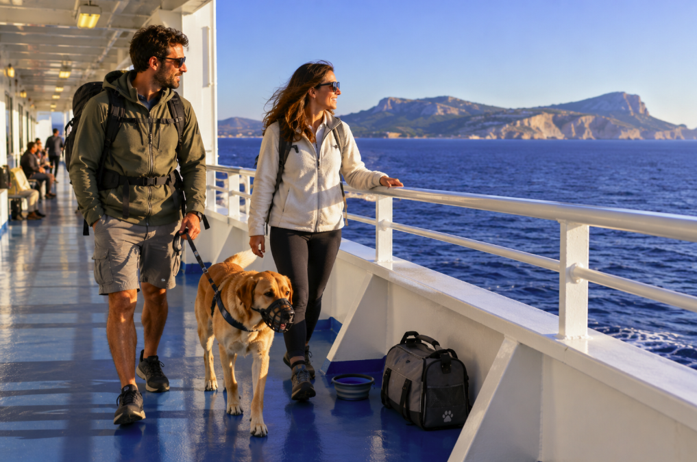 Taking a Dog on the Ferry to Sardinia: Documents, Muzzle and Cabin Rules