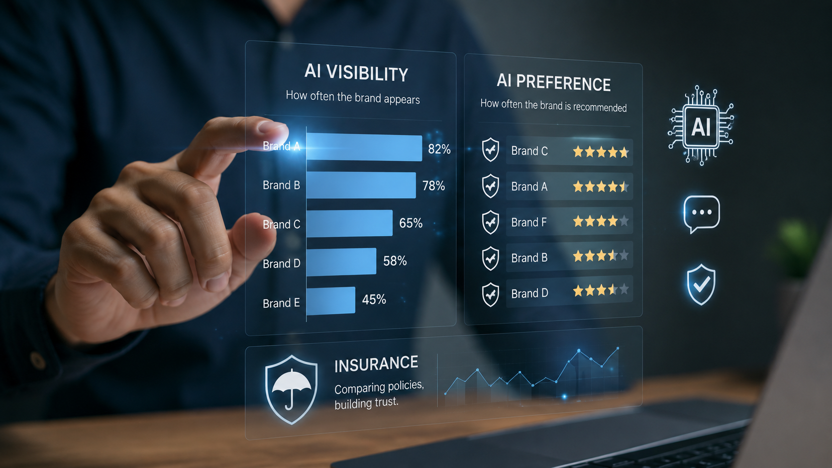 AI Visibility Is Not AI Preference: Why Insurance Brands Need a New Search Metric