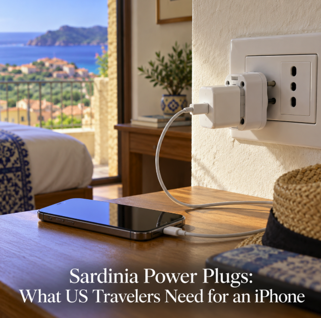 Sardinia Power Plugs: What US Travelers Need for an iPhone